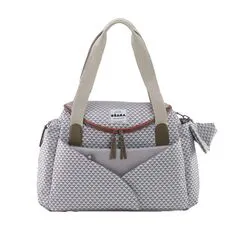 Geanta de infasat Beaba Sydney II Play Print Gri-Coral, Culoare: Gri