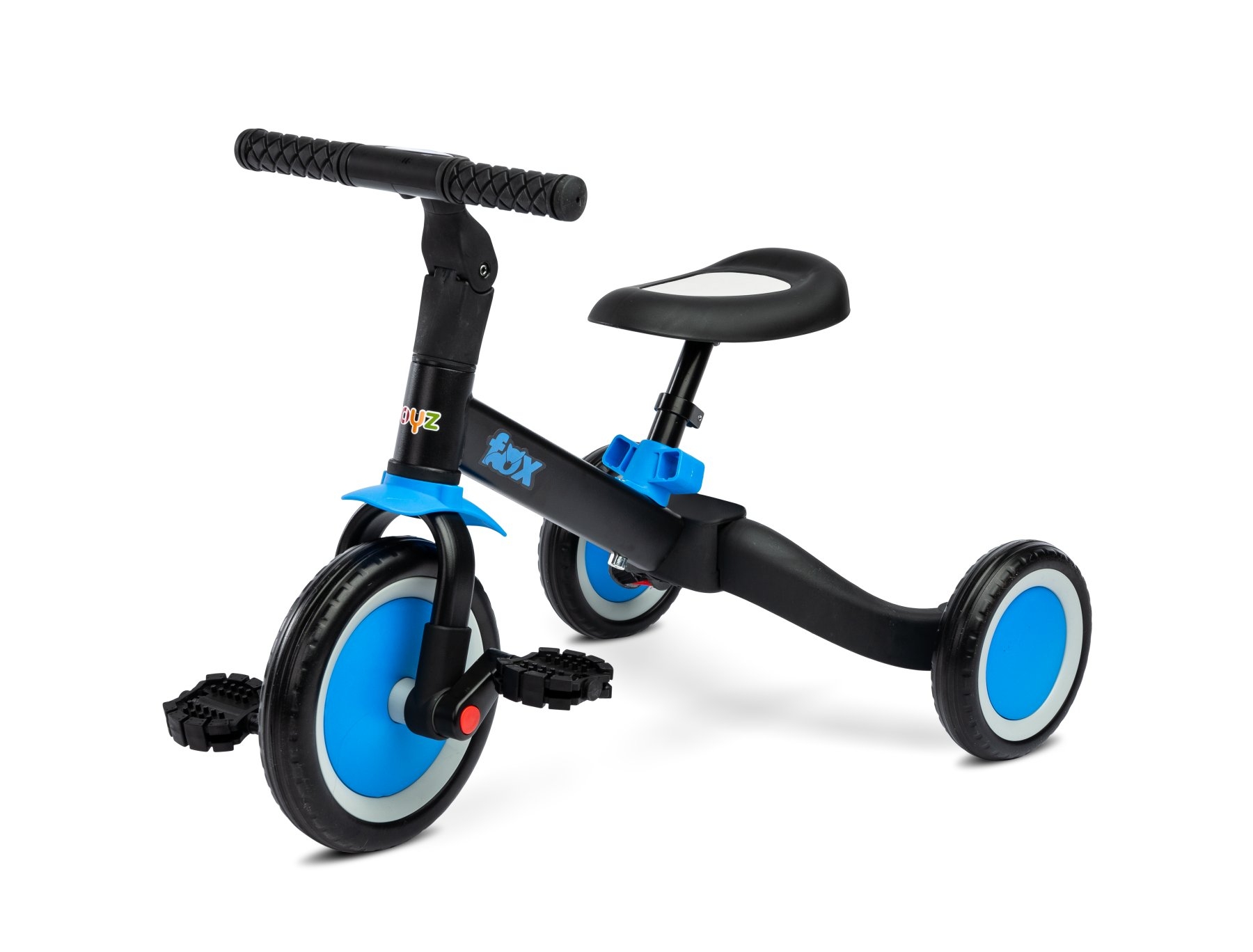 Tricicleta 2 in 1 Toyz FOX Albastra, Culoare: Albastru