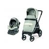 Carucior 2 in 1 Peg Perego, Book 51 S Titania i-Size (baza i-size inclusa), Luxe Pure (sasiu + hamac + scaun auto), 0 - 22 kg, Culoare: Gri deschis