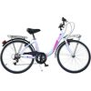 Bicicleta Dino Bikes 24' City Summertime alb, Culoare: Alb, Dimensiuni: 24 inch
