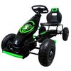Kart cu pedale Gokart, 4-10 ani, roti gonflabile, G8 R-Sport - Verde, Culoare: Verde
