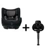 Nuna - Set Scaun auto rotativ i-Size TODL next Caviar, 40-105 cm + Baza isofix BASE next i-Size pentru TODL next, Culoare: Negru, Grupa: 0-18kg (0 luni - 4 ani)  - ExclusivMAG.ro