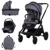 Carucior Chipolino Magnum 3 in 1 anthracite, Culoare: Gri, Model: 3 in 1