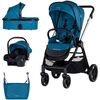 Carucior Chipolino Marbella 3 in 1 oasis, Culoare: Albastru, Model: 3 in 1  - ExclusivMAG.ro