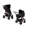 Carucior 2 in 1 Salsa 4 AIR Rose Gold ABC Design, Culoare: Negru, Model: 2 in 1