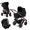 Carucior 3 in 1 Salsa 4 AIR Rose Gold Abc Design, Culoare: Negru, Model: 3 in 1
