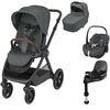 Sistem 4in1 Maxi-Cosi OXFORD Carucior + Landou Sense + Scoica Auto Pebble 360 PRO2 + Baza Auto FAMILYFIX 360 PRO TWILLIC GRAPHITE, Culoare: Gri, Model: 4 in 1