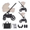 Carucior 2 in 1 Petite&Mars Scout, Pana la 22 kg, 0 luni+, Bej, Culoare: Bej, Model: 2 in 1  - ExclusivMAG.ro