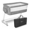 Lionelo - Patut 2 in 1 Co-Sleeper Theo Grey, Culoare: Gri deschis