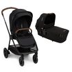 Set carucior compact Nuna TRIV next Caviar + Landou LYTL Caviar, Culoare: Negru, Model: 2 in 1  - ExclusivMAG.ro