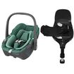 Scaun Auto I-Size Maxi-Cosi PEBBLE 360 + Baza Auto FAMILYFIX 360 PRO ESSENTIAL GREEN, Culoare: Verde, Grupa: 0-13kg (0 luni - 12 luni)