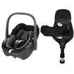 Scaun Auto I-Size Maxi-Cosi PEBBLE 360 + Baza Auto FAMILYFIX 360 PRO ESSENTIAL BLACK, Culoare: Negru, Grupa: 0-13kg (0 luni - 12 luni)
