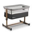 Patut Co-Sleeper cu balansare, Lionelo Leonie, Grey Sand, Culoare: Gri/Negru, Dimensiuni: 95x65