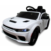 Masinuta electrica cu telecomanda, roti EVA, varsta 1-5 ani, putere 90W, DODGE SRT R-Sport - Alb, Culoare: Alb, Capacitate acumulator: 12V