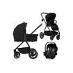 Carucior 3 in 1, Lionelo, Meril, Pana la 22 kg, Negru, Culoare: Negru, Model: 3 in 1