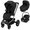 Sistem 3in1 Maxi-Cosi FAME Carucior + Landou + Scoica Auto Pebble 360 PRO2 TWILLIC BLACK, Culoare: Negru, Model: 3 in 1