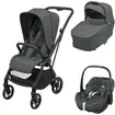 Sistem 3in1 Maxi-Cosi Leona2 + Sense + Pebble 360 PRO2 TWILLIC GRAPHITE, Culoare: Gri, Model: 3 in 1