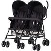 Carucior gemeni Chipolino Double Point blackberry, Culoare: Negru, Model: gemeni