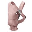 BabyBjorn - Marsupiu anatomic Mini, cu pozitii multiple de purtare, Dusty Pink, Tesatura, Culoare: Roz