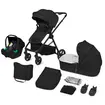 Carucior 3 in 1 Lionelo Greet - Negru, Culoare: Negru, Model: 3 in 1  - ExclusivMAG.ro