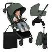 Carucior 2 in 1 Lionelo Sia Flex - Verde, Culoare: Verde inchis, Model: 2 in 1  - ExclusivMAG.ro