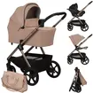 Carucior 3 in 1 Lionelo Carmine - Bej, Culoare: Bej, Model: 3 in 1  - ExclusivMAG.ro