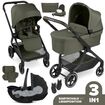 Carucior 3 in 1 City Life Avocado - ABC Design, Culoare: Verde inchis, Model: 3 in 1  - ExclusivMAG.ro