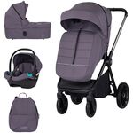 Carucior Chipolino Encanto 3 in 1 cloud, Culoare: Mov, Model: 3 in 1