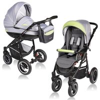 Carucior Crooner 2 in 1 Green/Gray - Vessanti, Culoare: Verde  - ExclusivMAG.ro