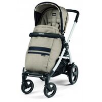Carucior Peg Perego de la nastere, Book 51 S Titania Luxe Ecru, 0-22 kg, Culoare: Crem  - ExclusivMAG.ro