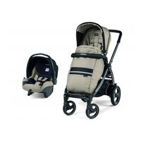 Carucior 2 in 1 Peg Perego, Book 51 S Titania, Luxe Ecru, 0 - 22 kg, Culoare: Crem  - ExclusivMAG.ro