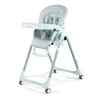 Scaun de masa Prima Pappa Zero, Peg Perego, Follow me LinearGrey, Culoare: Gri deschis