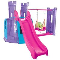 Centru de joaca Pilsan Castle Slide and Swing Set purple  - ExclusivMAG.ro
