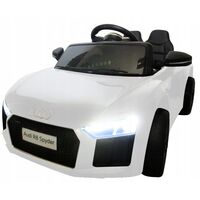 Masinuta electrica cu telecomanda Audi R8 R-Sport - Alb, Culoare: Alb, Capacitate acumulator: 6V  - ExclusivMAG.ro