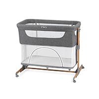 Co-sleeper Momi, Smart Bed 4 in 1 - Grey, Culoare: Gri  - ExclusivMAG.ro