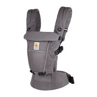 Marsupiu Ergobaby Soft Flex Mesh Graphite Grey, Culoare: Gri  - ExclusivMAG.ro