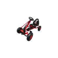Kart cu pedale Gokart, 3-6 Ani, roti pneumatice din cauciuc, frana de mana, G3 R-Sport - Rosu, Culoare: Rosu  - ExclusivMAG.ro