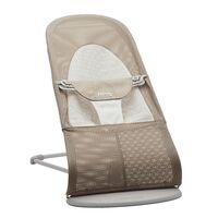 BabyBjorn - Balansoar Balance Soft, Grey Beige/White, Mesh, Culoare: Bej  - ExclusivMAG.ro