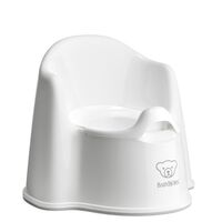 BabyBjorn - Olita cu protectie spate Potty Chair White, Culoare: Alb  - ExclusivMAG.ro