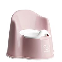 BabyBjorn - Olita cu protectie spate Pottty Chair Powder Pink, Culoare: Roz  - ExclusivMAG.ro