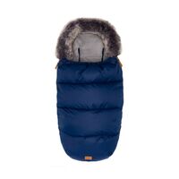 Sac de iarna cu guler blanita detasabil, pentru carucior, Navy, 100x50 cm, Fillikid, Culoare: Albastru  - ExclusivMAG.ro
