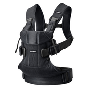 Babybjorn - Marsupiu Anatomic One Air - Black, 3D Mesh, Culoare: Negru  - ExclusivMAG.ro