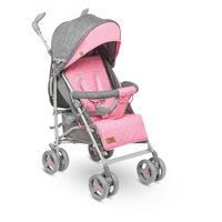 Lionelo - Carucior sport Irma, Grey/Pink, Culoare: Roz, Model: sport  - ExclusivMAG.ro