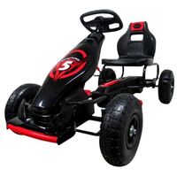 Kart cu pedale Gokart, 4-10 ani, roti gonflabile, G8 R-Sport - Rosu, Culoare: Rosu  - ExclusivMAG.ro