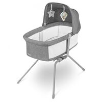 Lionelo - Patut balansoar Malin, 3 in 1, Pliabil, 0-9 kg, Gri  - ExclusivMAG.ro