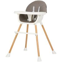 Scaun de masa Chipolino Rio 2 in 1 graphite, Culoare: Gri  - ExclusivMAG.ro