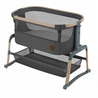 Patut Co-SLEEPER Maxi-Cosi Iora Air BEYOND GRAPHITE ECO, Culoare: Gri/Negru, Dimensiuni: 80x50  - ExclusivMAG.ro