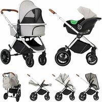 Carucior 3 in 1, FreeON, Joy, Reversibil, Gri  - ExclusivMAG.ro