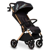 Carucior sport, Lionelo, Cloe, Golden Moments, Editie limitata, Pana la 22 kg, 6 luni+, Negru, Culoare: Multicolor, Model: sport  - ExclusivMAG.ro