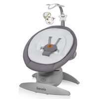Balansoar, Lionelo, Mell, 2 in 1, Rotire 360 grade, Electric, Pana la 9 kg, Gri, Culoare: Gri